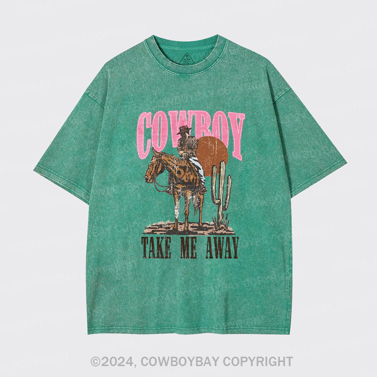 Cowboy Take Me Away Western Garment-dye Tees