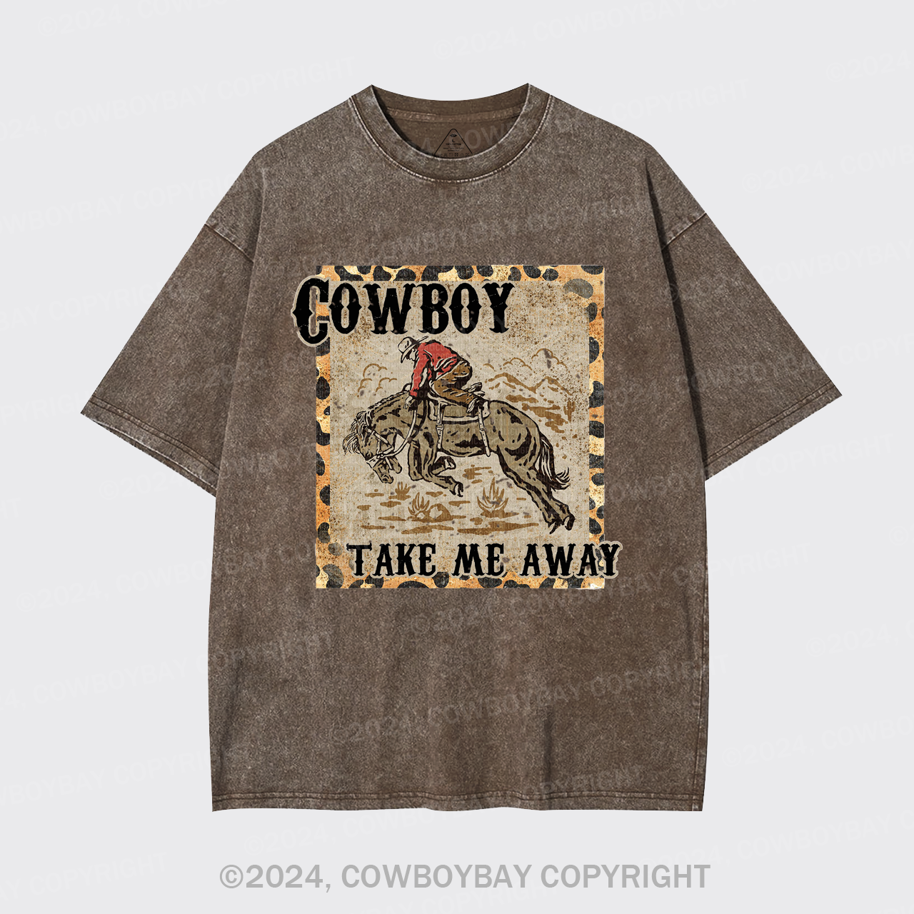 Cowboy Take Me Away,Western 90s Garment-dye Tees