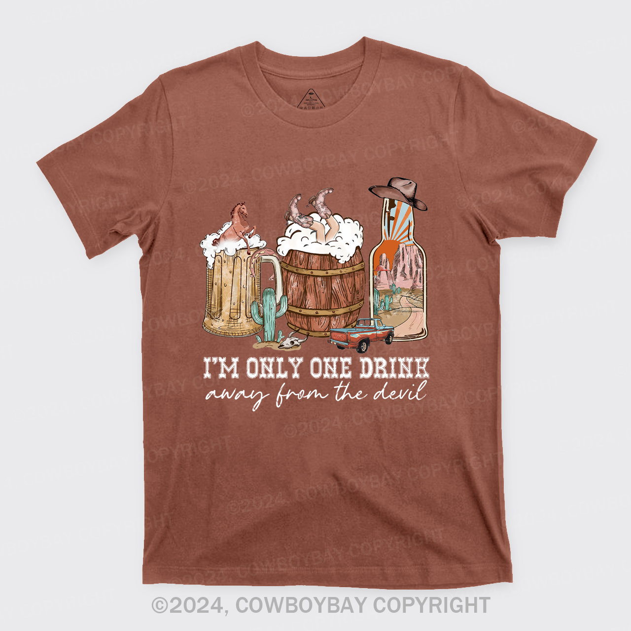 I'm Only One Drink Away From The Devil T-Shirts