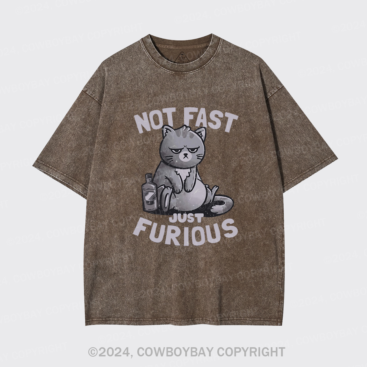Not Fast Just Furious Cat Garment-dye Tees