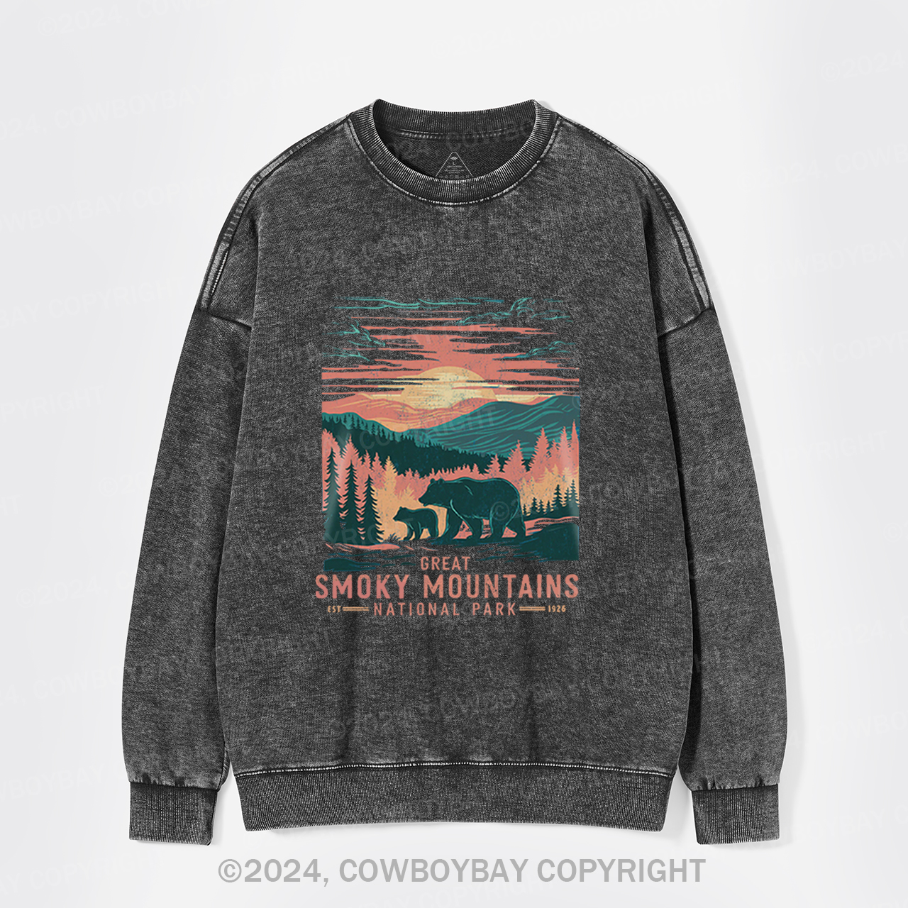 Tennessee Vacation Trip Washed Sweatshirts