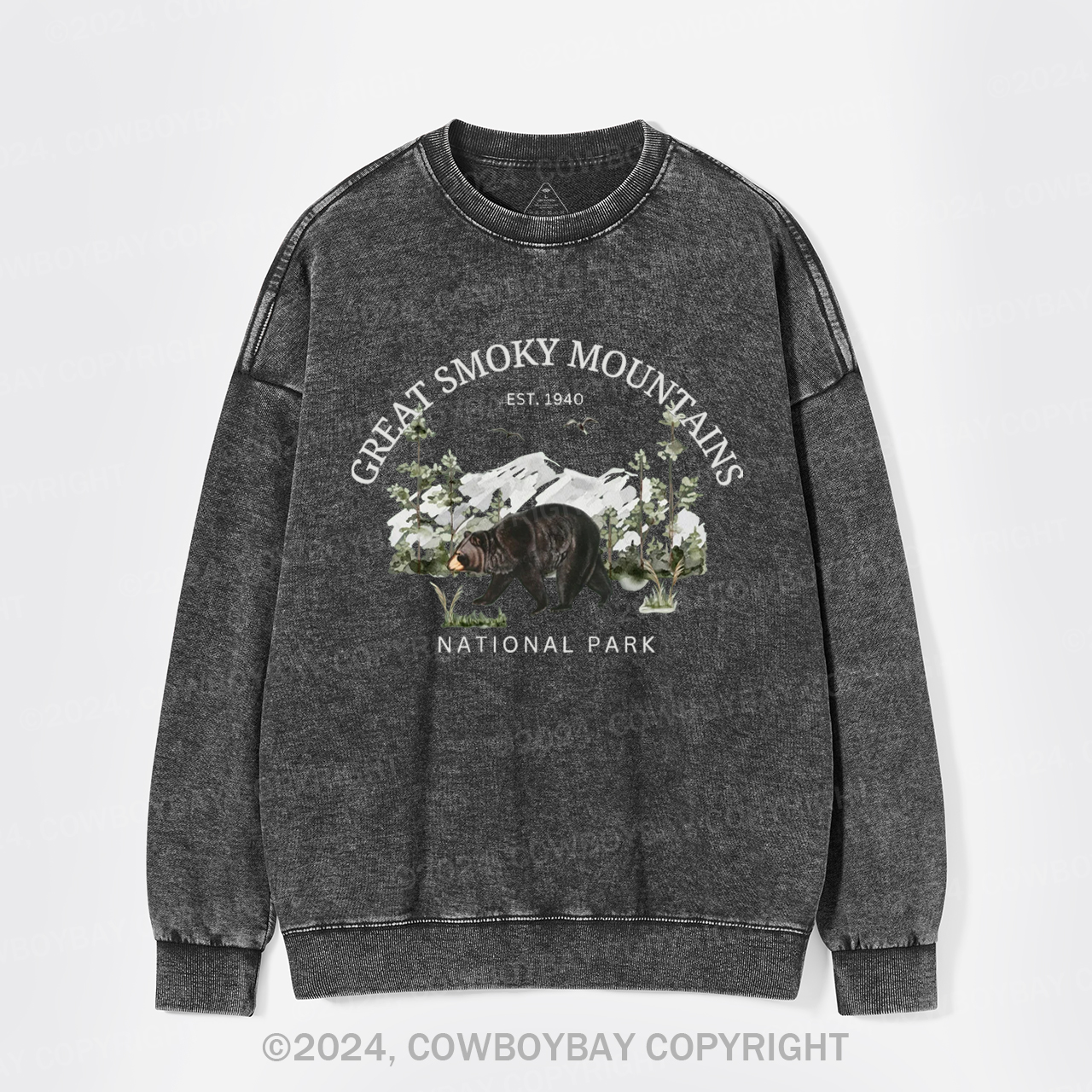 Great Smoky Mountains National Park EST.1940 Washed Sweatshirts