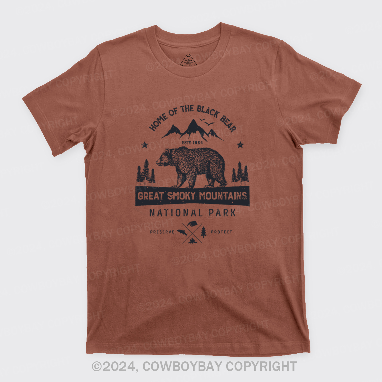 Great Smoky Mountains Home Of The Black Bear T-Shirts