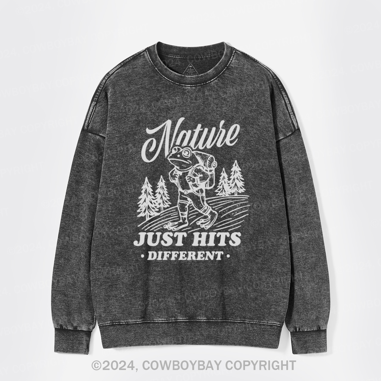 Nature Just Hits Different Washed Sweatshirts