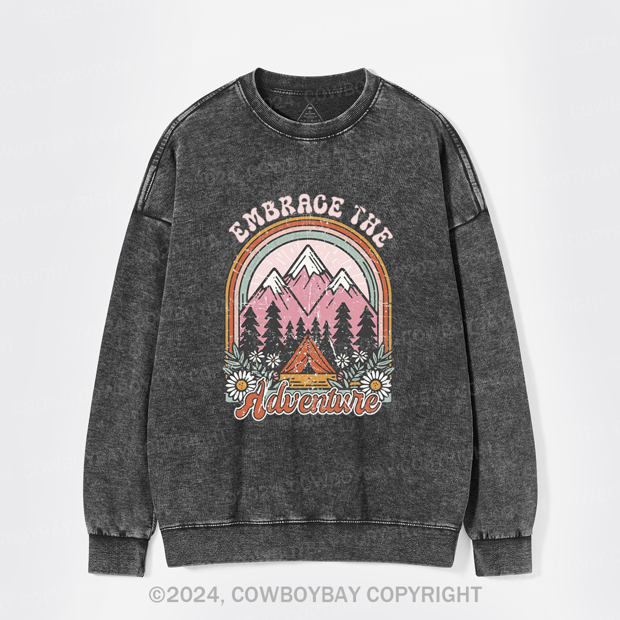 Embrace The Adventure Washed Sweatshirts