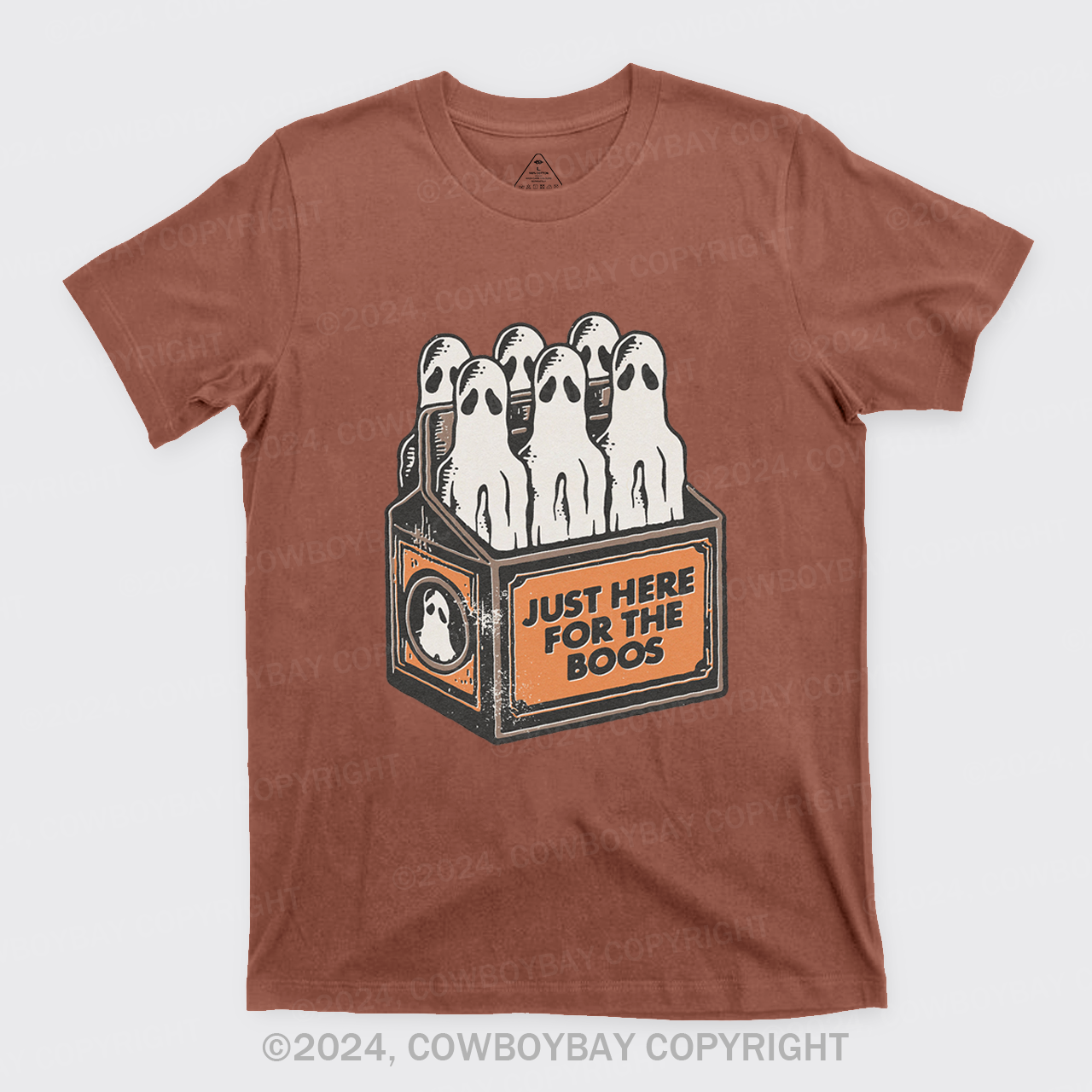 Here For The Boos 6 Pack Booze Ghost Beer Bottles T-Shirts
