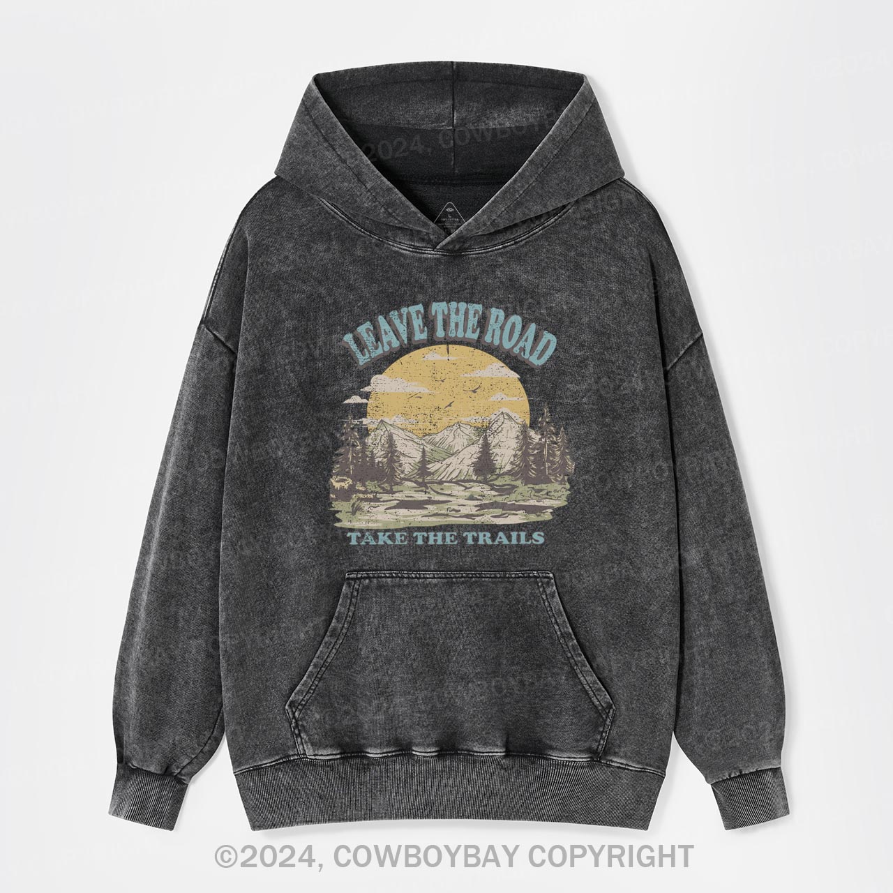 Leave the Road Take Trails Garment-Dye Hoodies