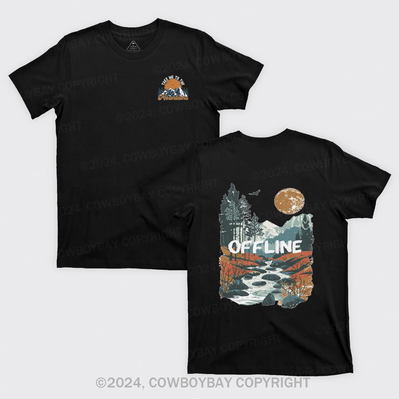 Hiking In The Mountains T-Shirts