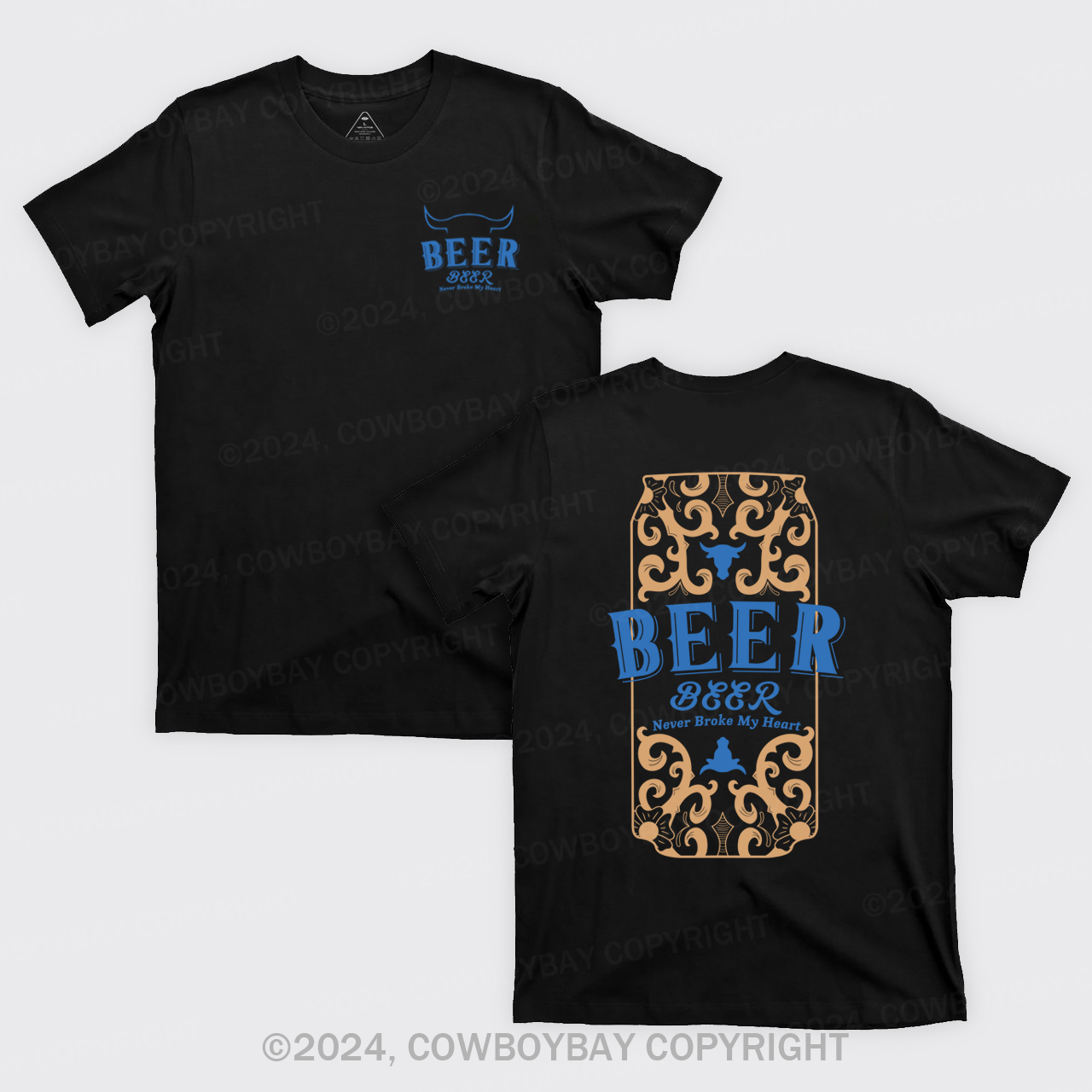 Bull's Head With Beer T-Shirts