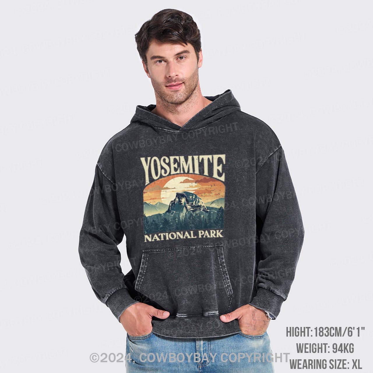 California Yosemite National Park Garment-Dye Hoodies