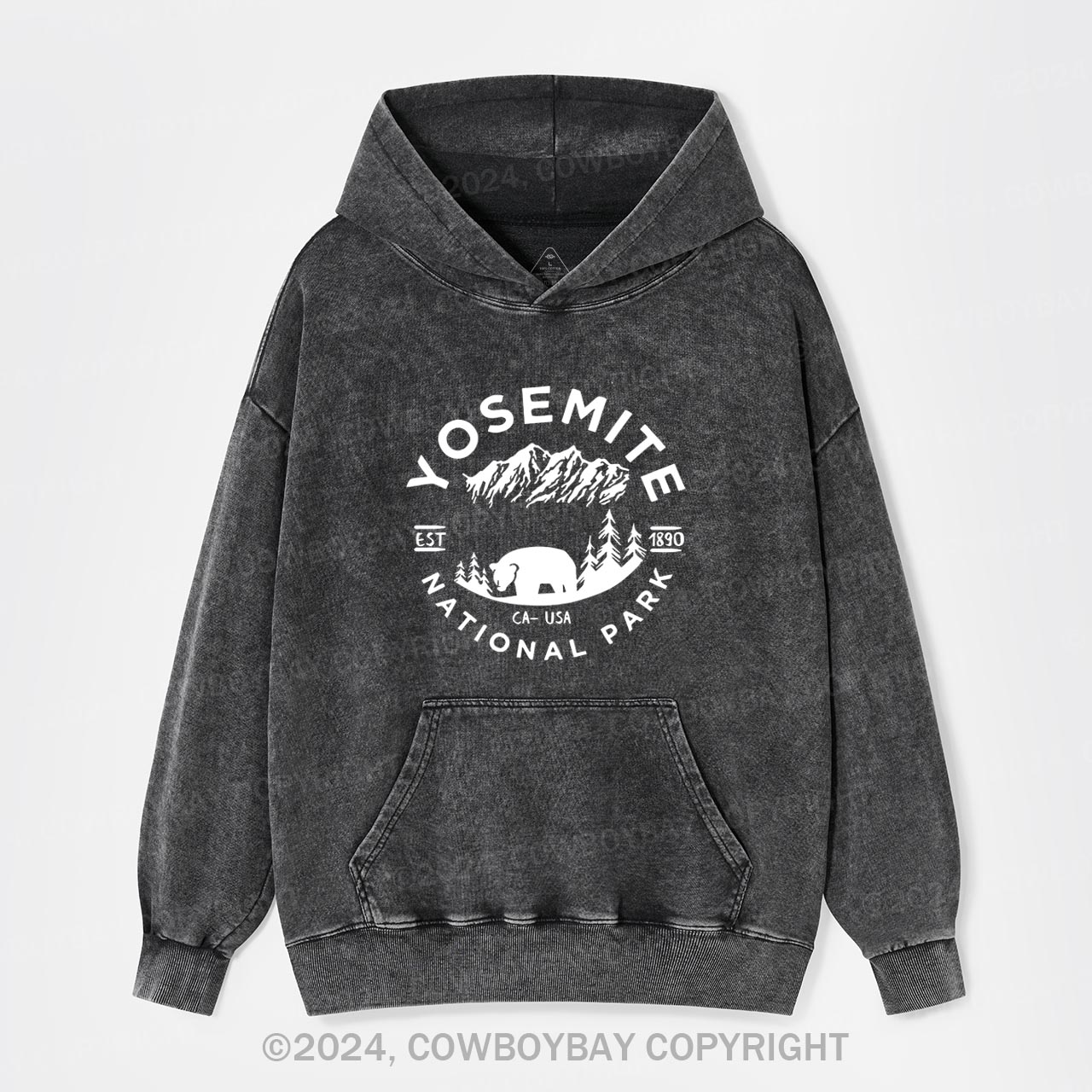 EST.1980 Yosemite National Park Garment-Dye Hoodies