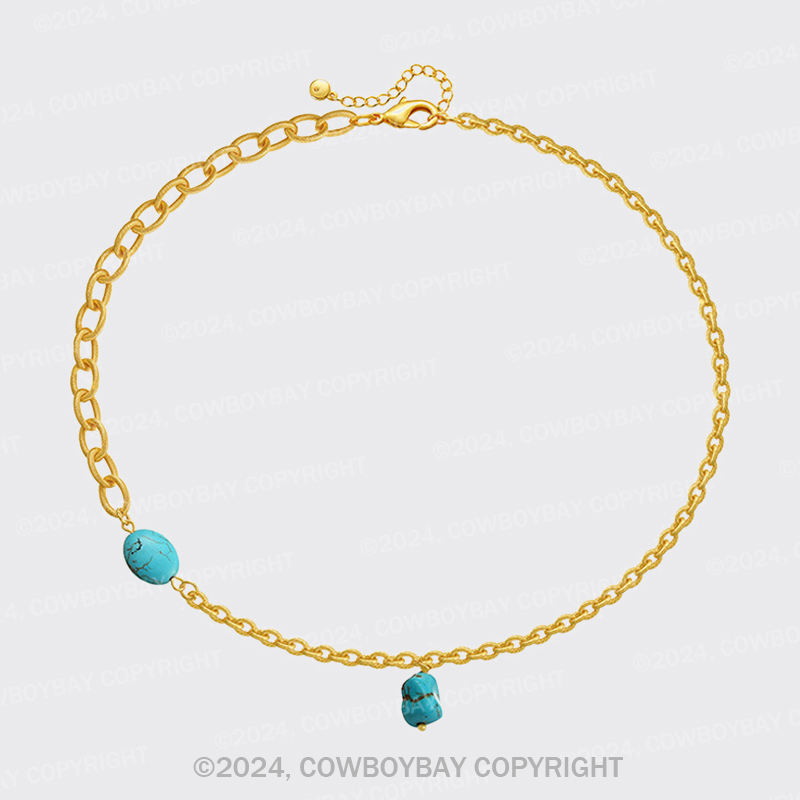 Irregular Turquoise Pendant