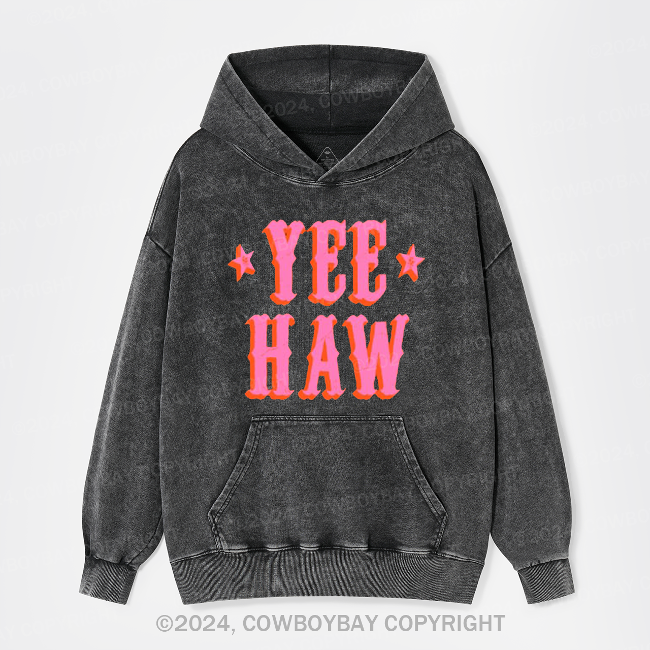 Yee Haw Garment-Dye Hoodies