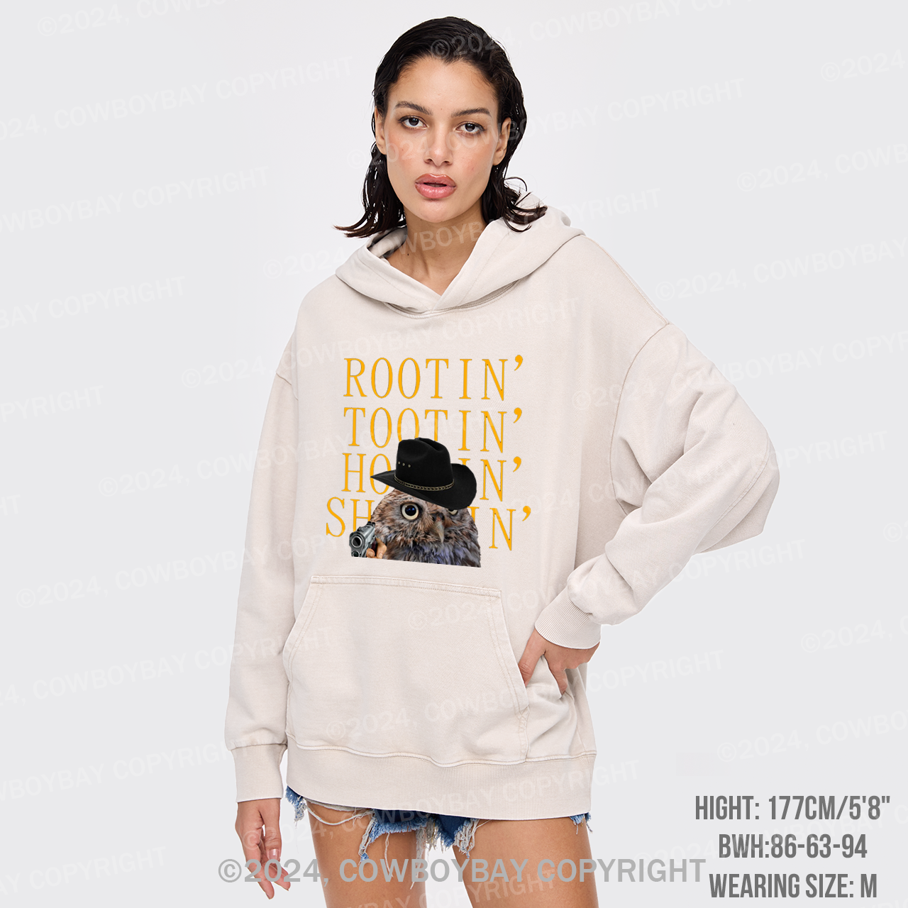 Rootin' Tootin' Hootin' Shootin'  Garment-Dye Hoodies