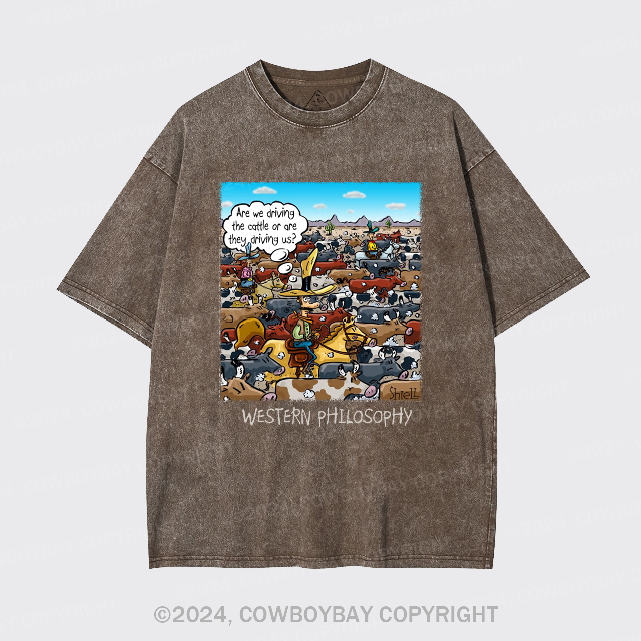 Cowboy Philsophy Garment-dye Tees