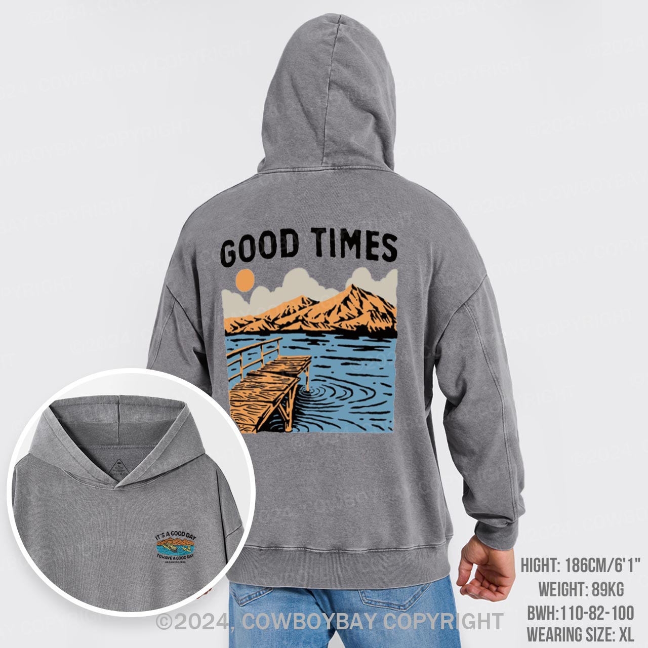 Good Times Lake Garment-Dye Hoodies