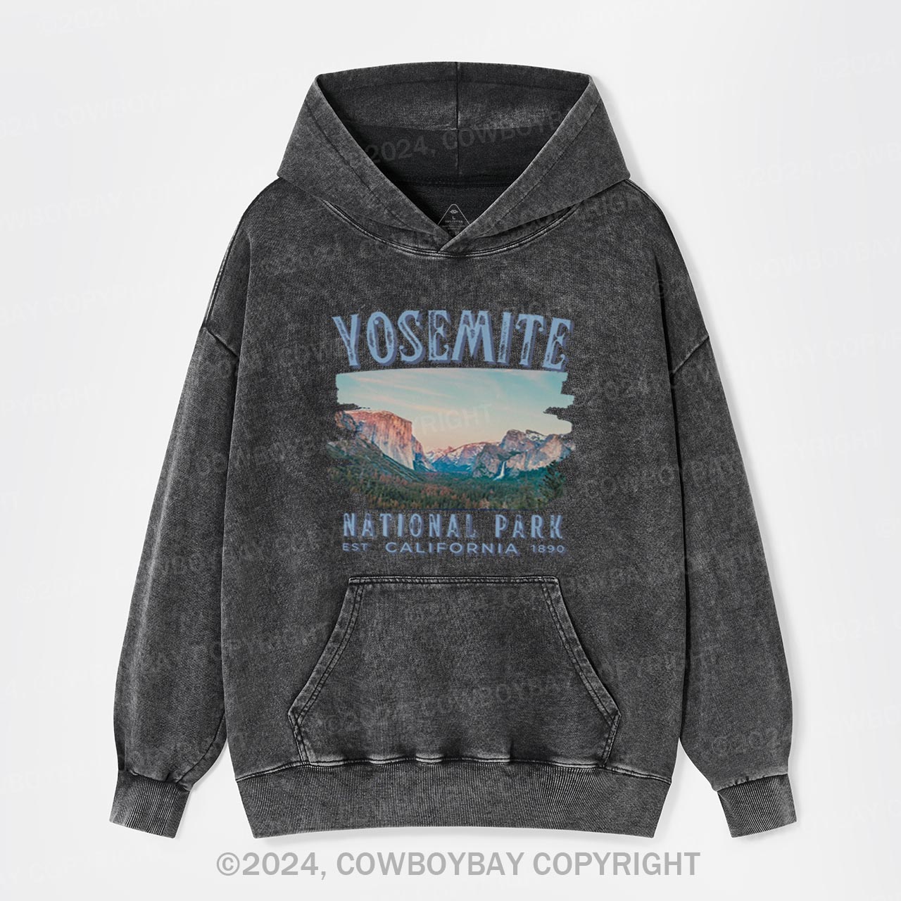 Yosemite National Park California Garment-Dye Hoodies