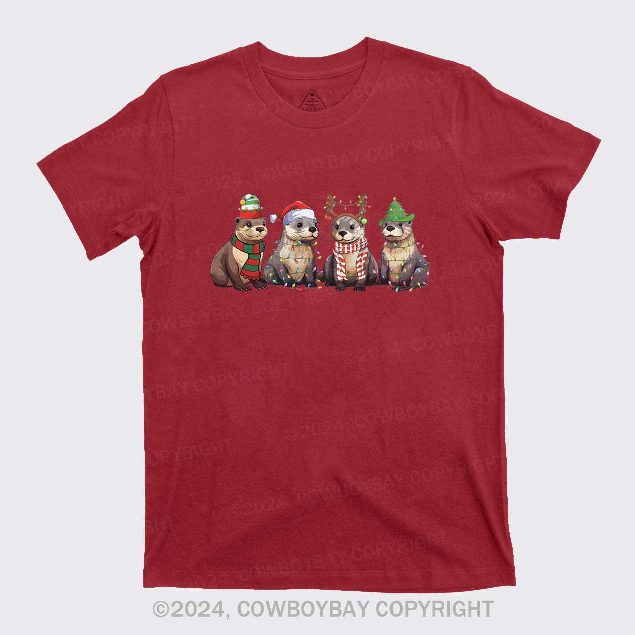 Otters Merry Christmas T-Shirts