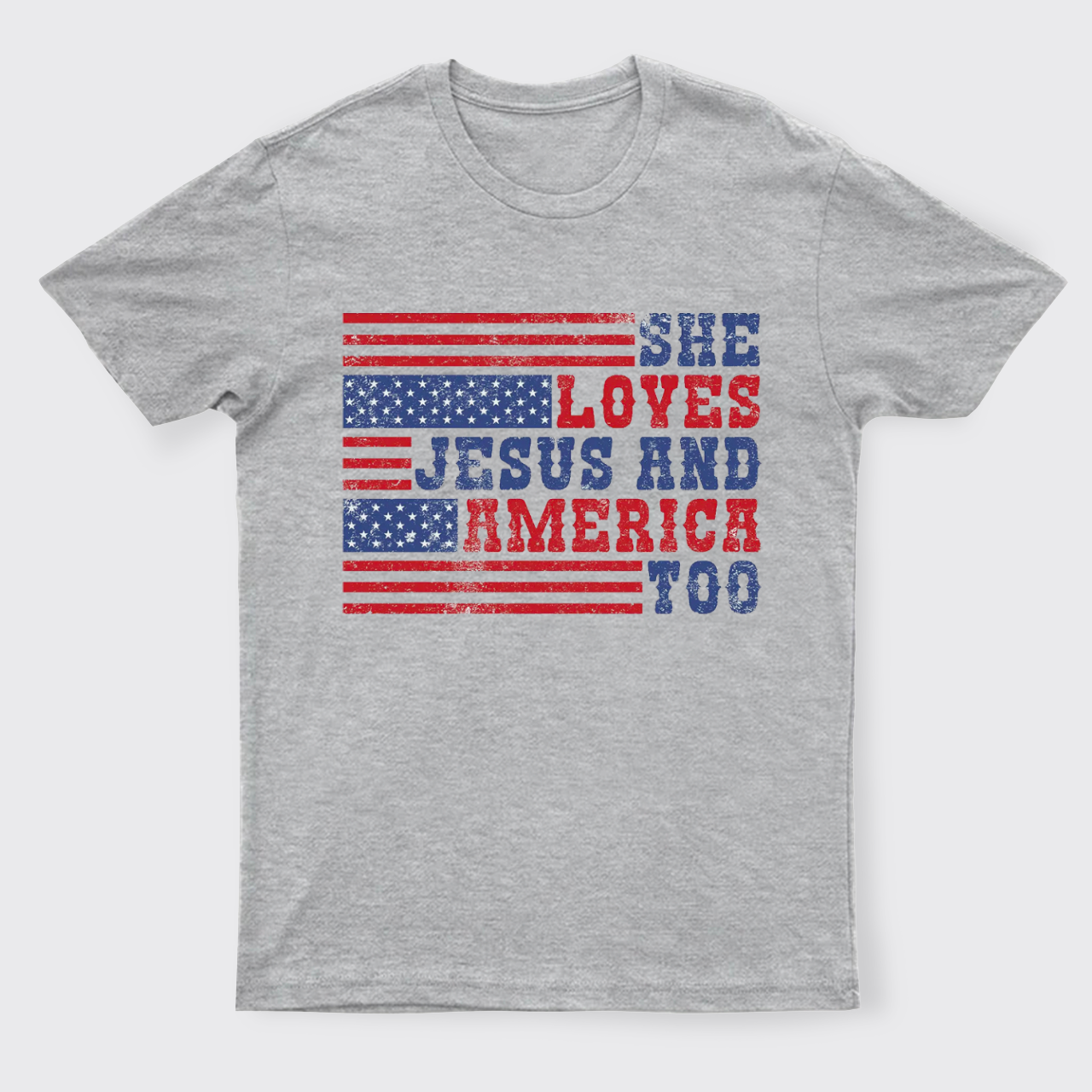 She Loves Jesus And America Too T-Shirts