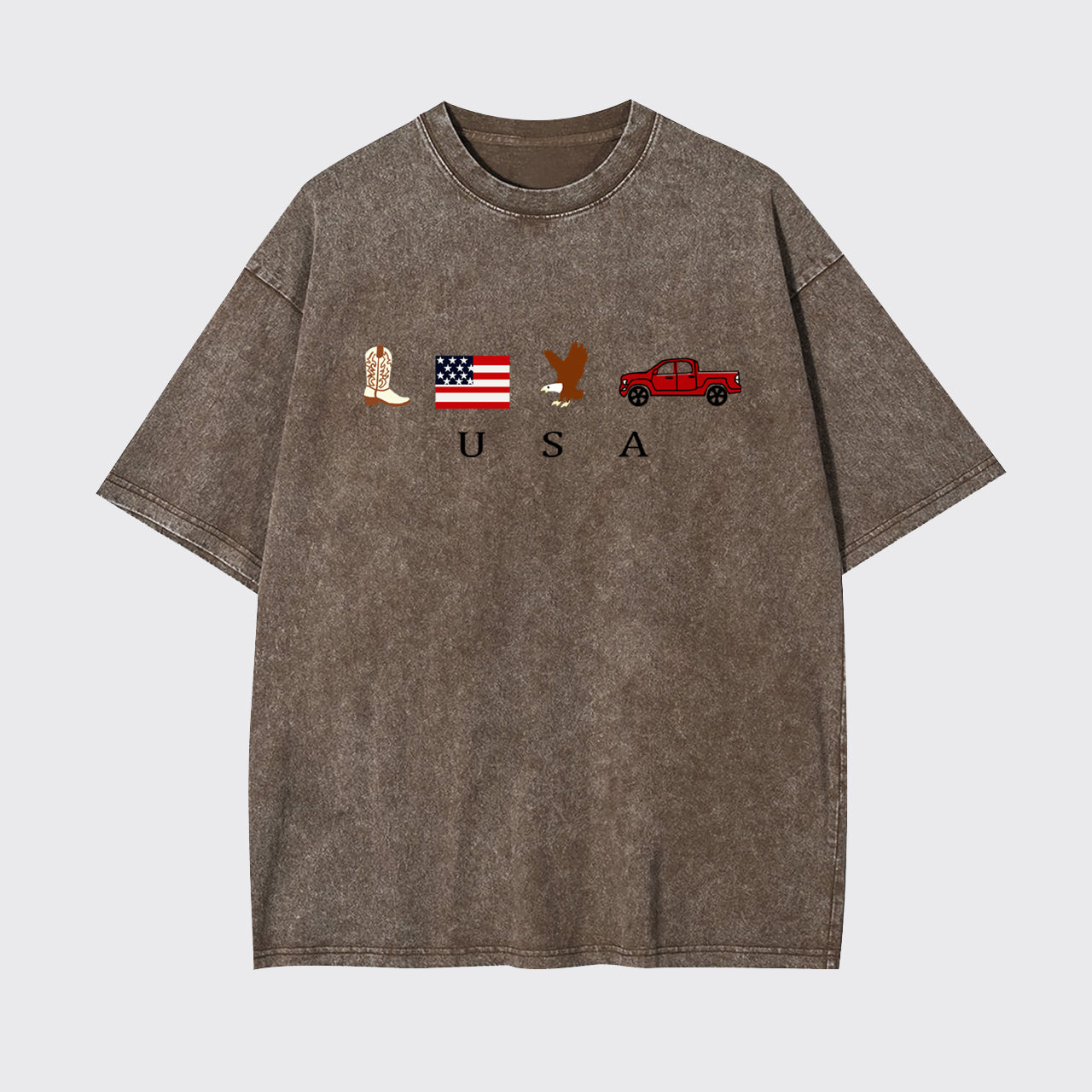 4th Of July-USA Icons Garment-dye Tees