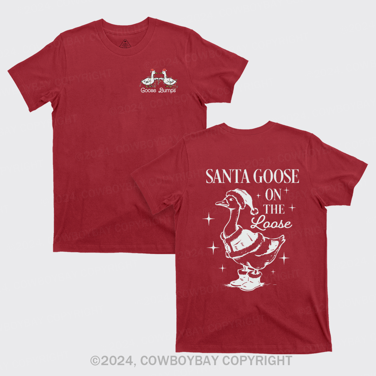 Santa Goose On The Loose T-Shirts