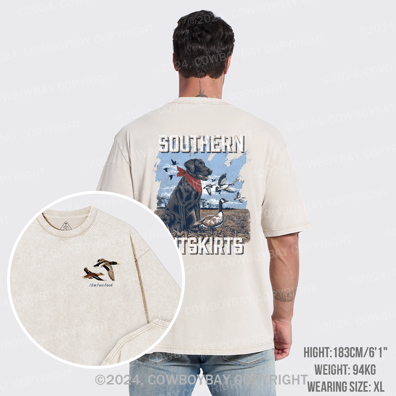 I Eat Fast Food Garment-dye Tees