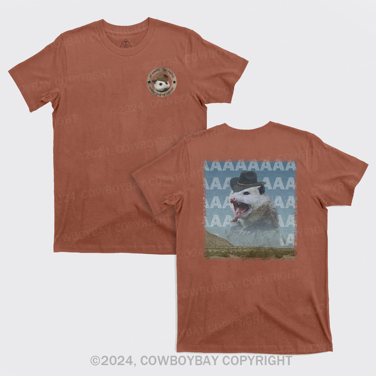 Be Rootin Be Tootin Be Shootin Possum T-Shirts