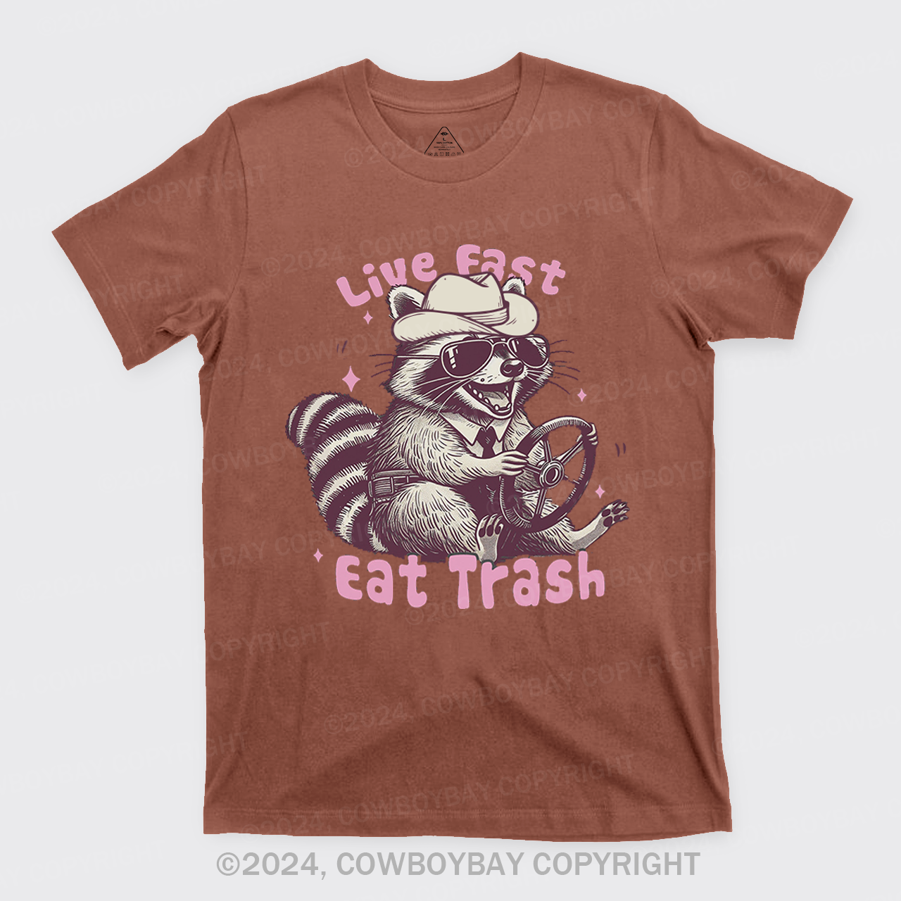 Live Fast Eat Trash Raccoon T-Shirts