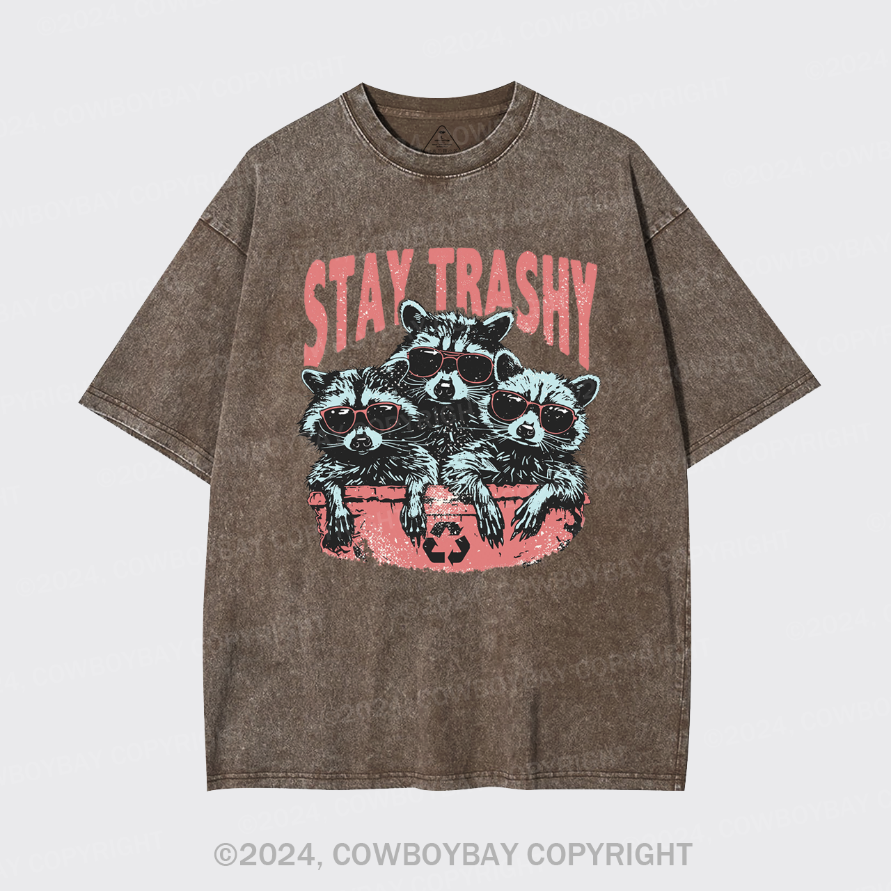 Raccoon Stay Trashy Garment-dye Tees