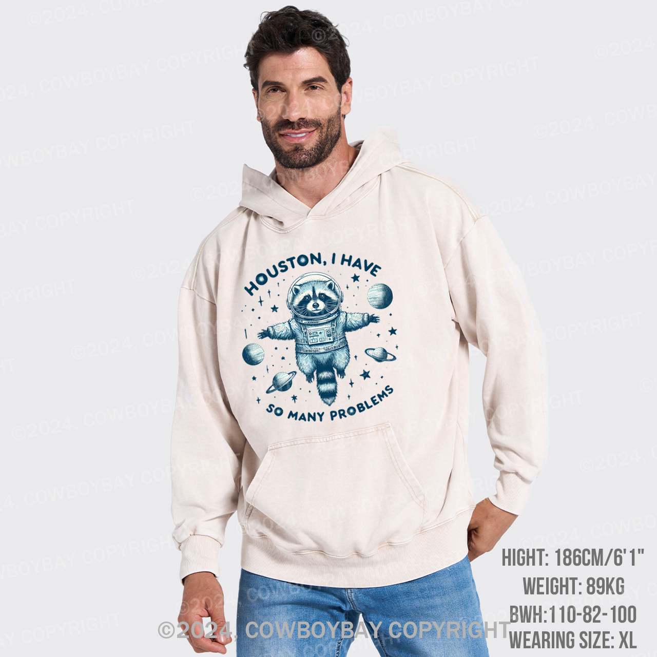 Houston, I Have So Many Problems Garment-Dye Hoodies