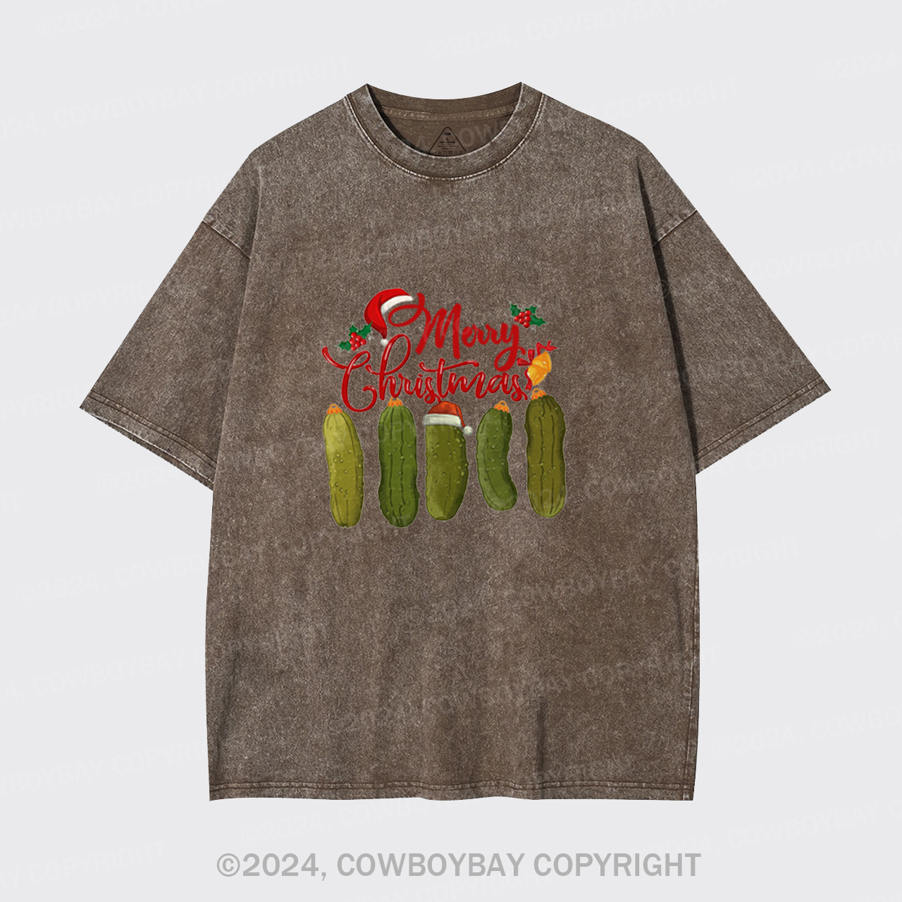 Pickles Merry Christmas Garment-dye Tees