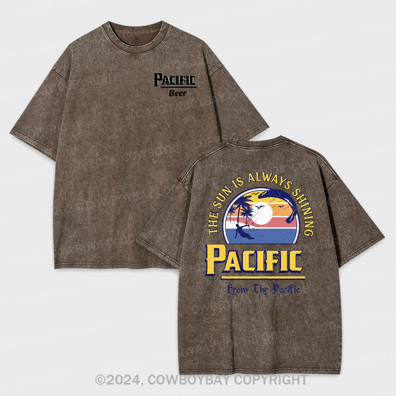 Pacífic Beer Garment-dye Tees
