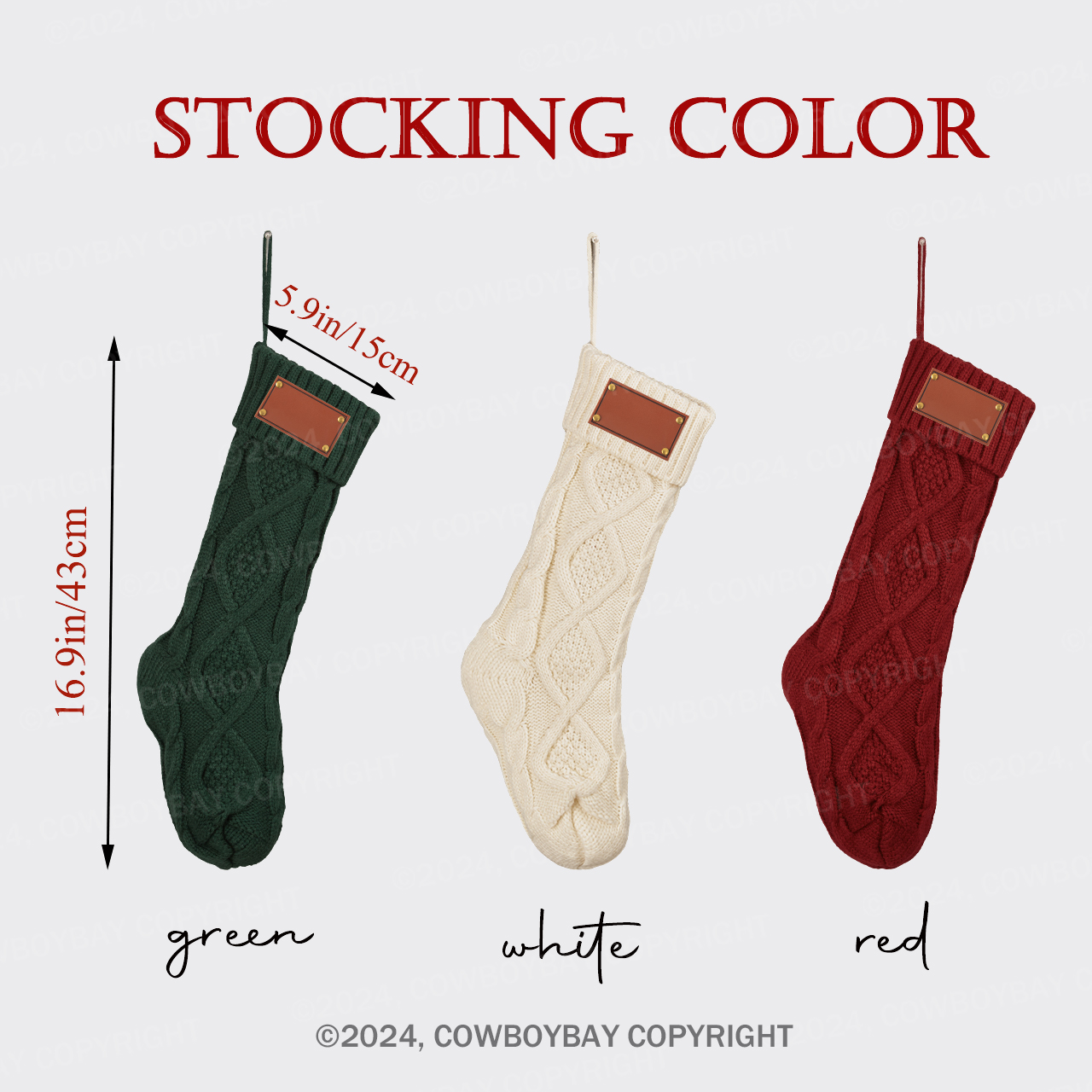 Personalized Shag Thread Christmas Stockings