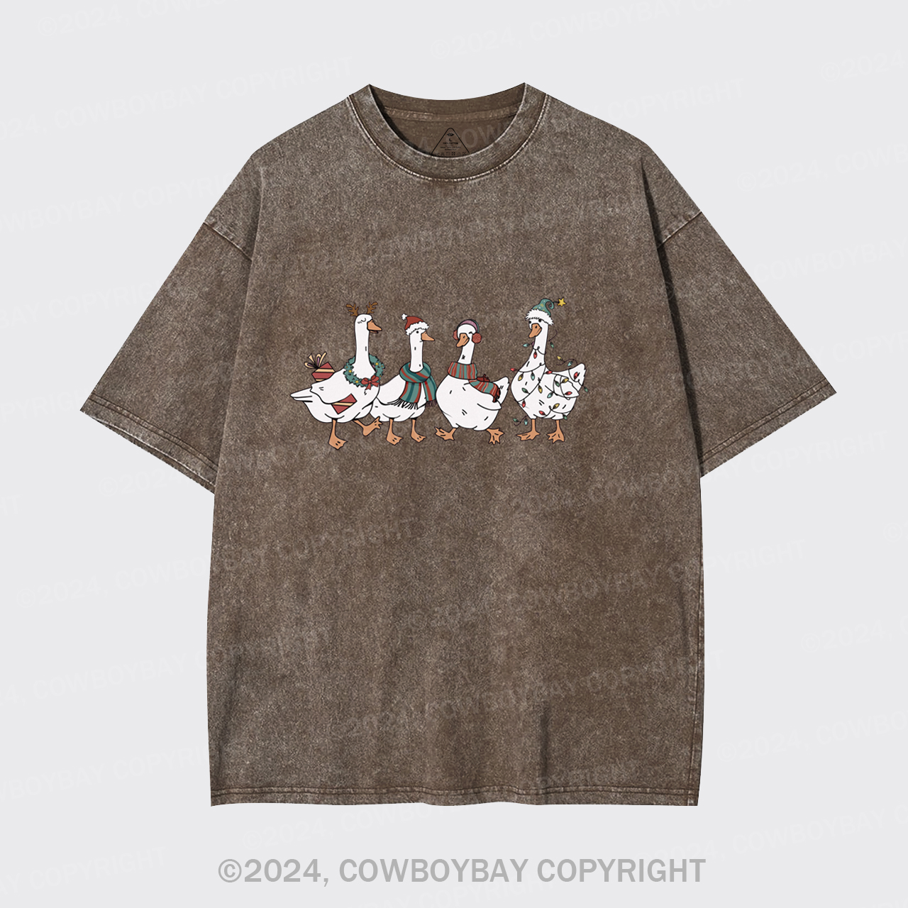 Christmas Silly Goose Garment-dye Tees