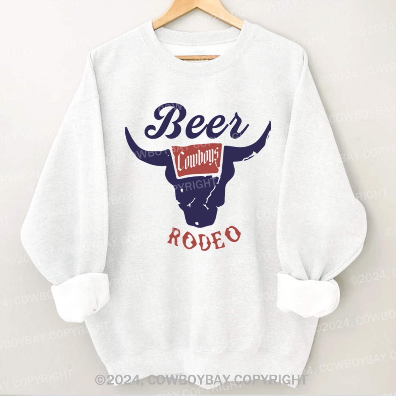Retro Beer Rodeo Inspired Sweatshirt