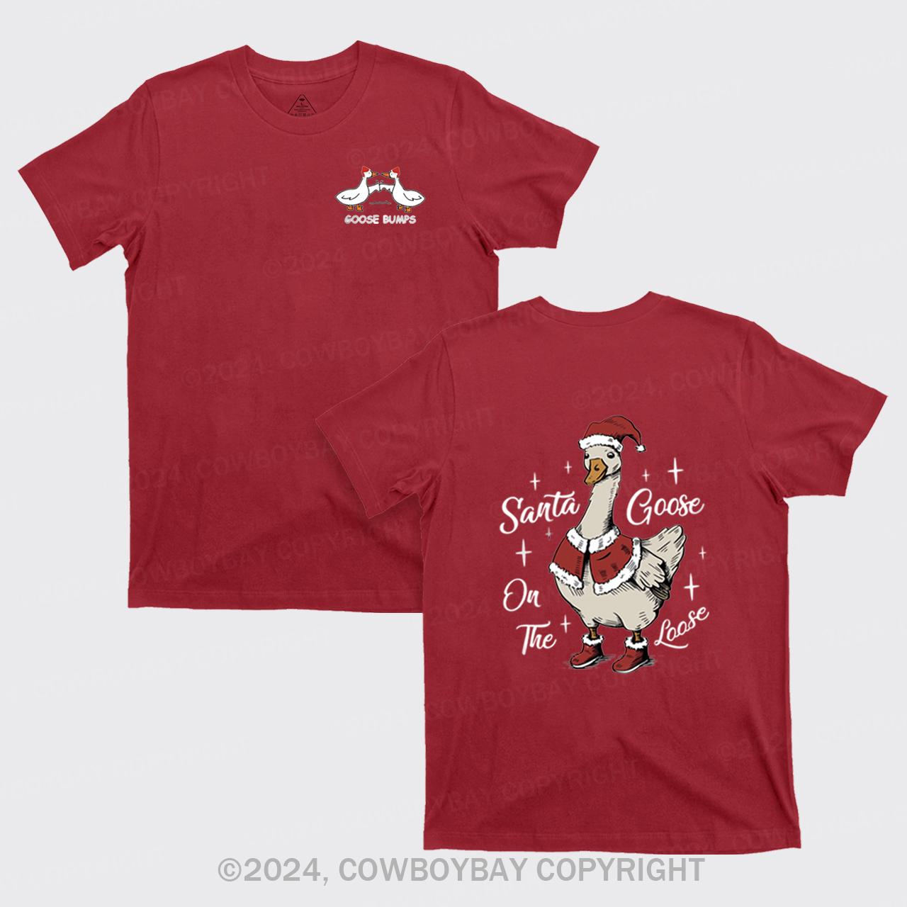Santa Goose On The Loose T-Shirts