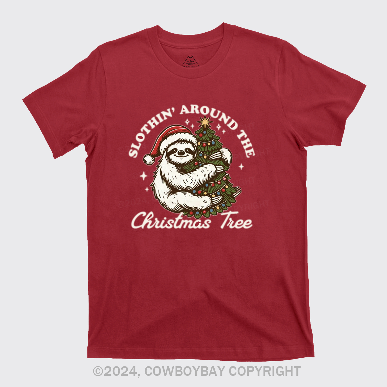 Slothin Around The Christmas Tree T-Shirts