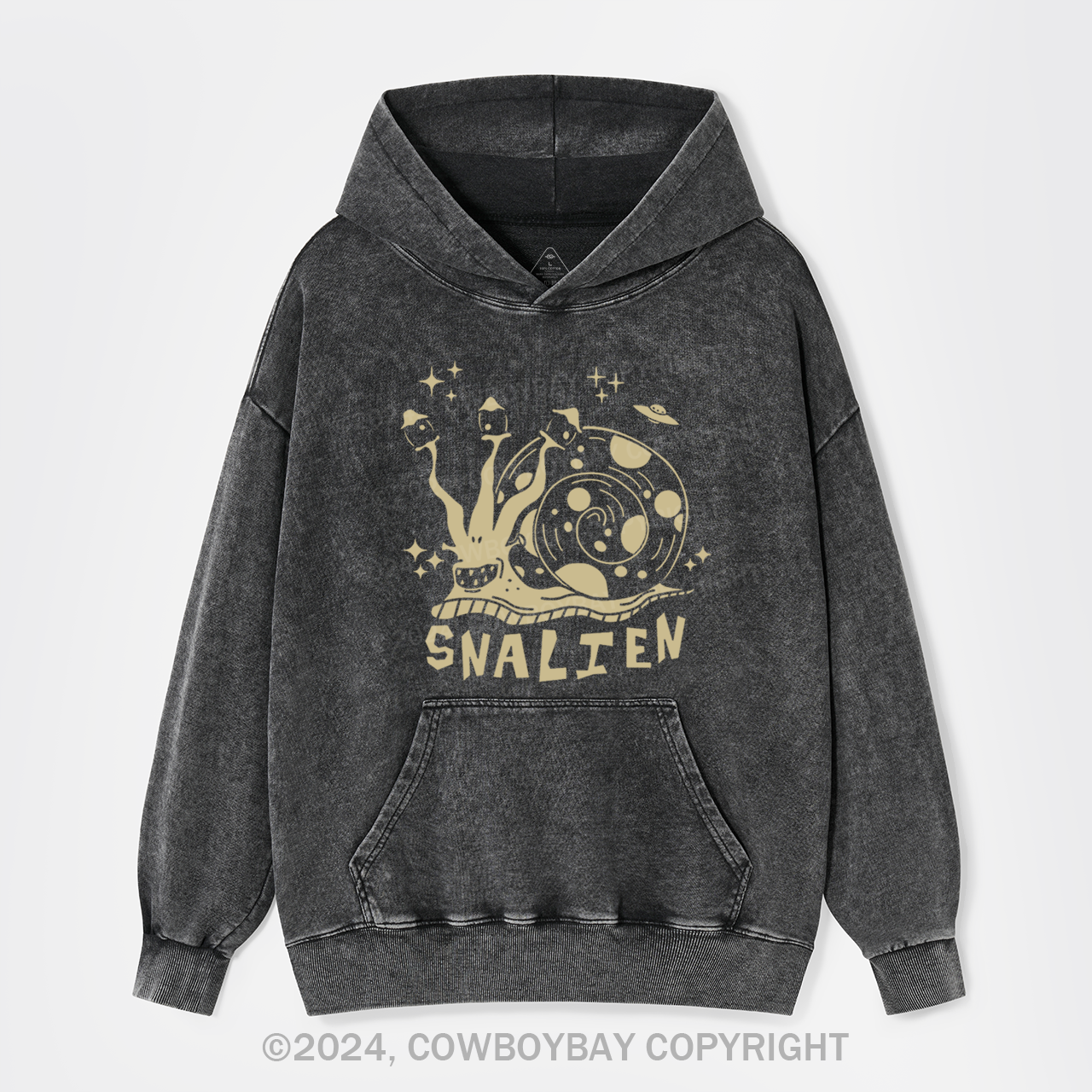 Alien Snail Garment-Dye Hoodies