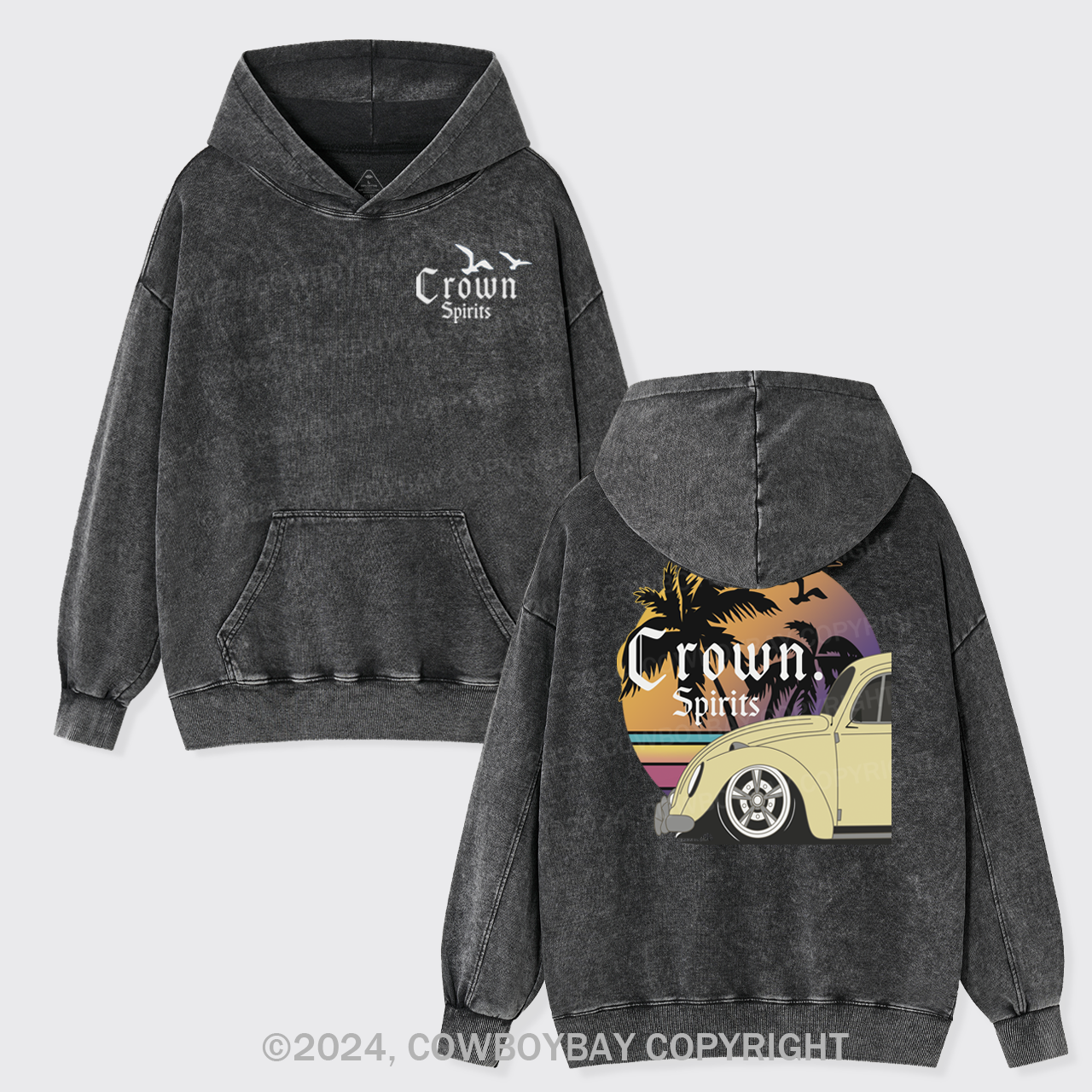 Beers With Hot Summer Garment-Dye Hoodies