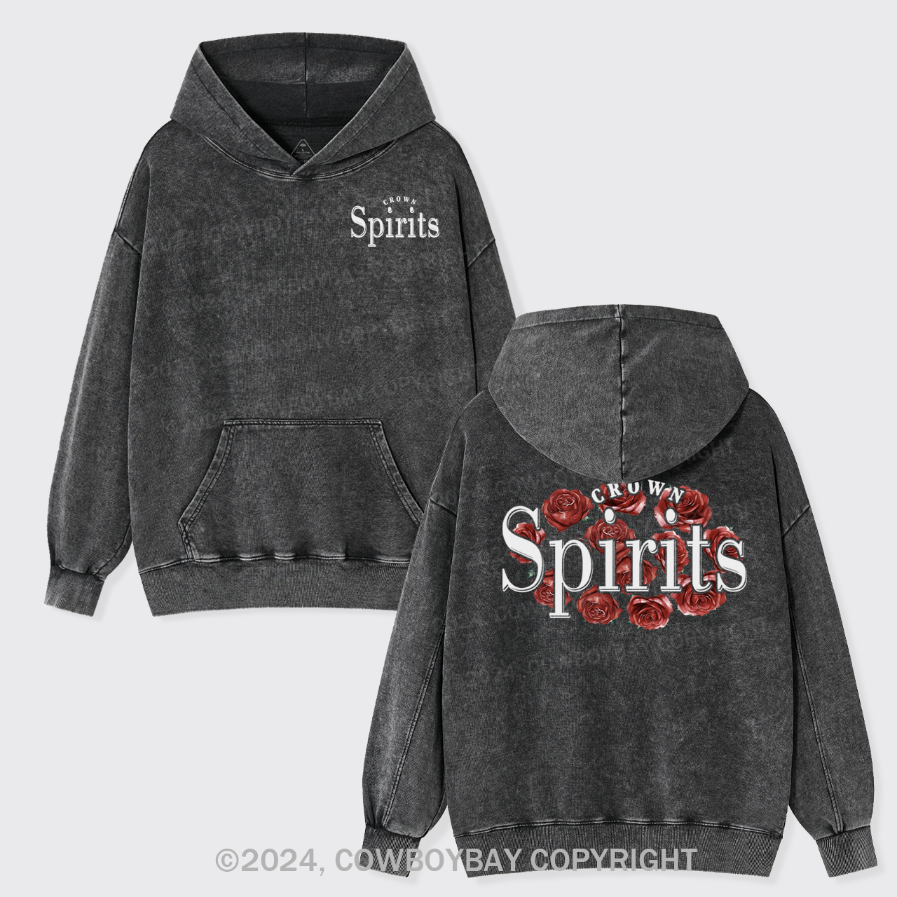 We Love Beer Rose Garment-Dye Hoodies