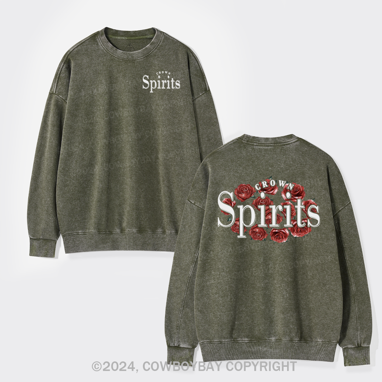 We Love Beer Rose Washed Sweatshirts