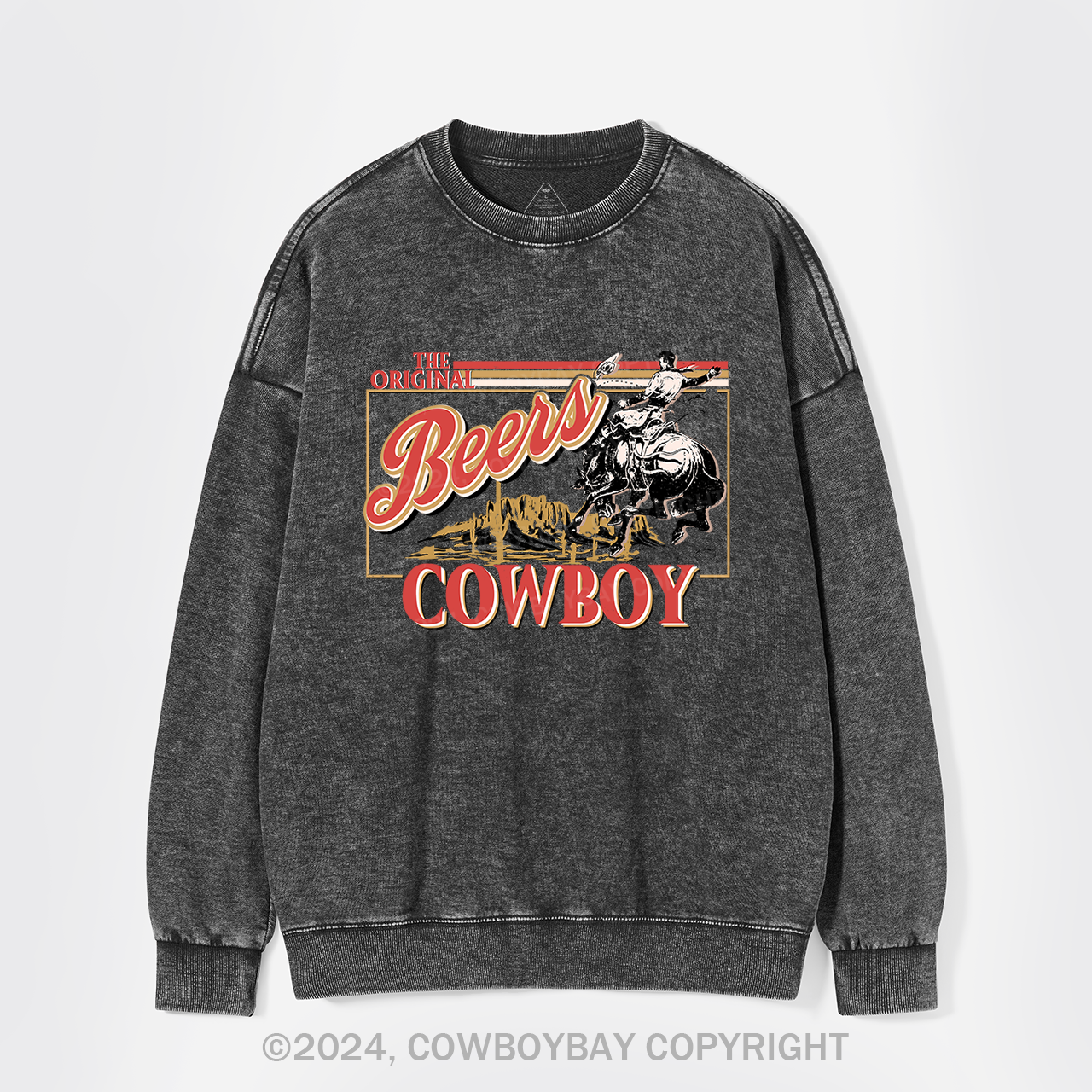 Coors,The Rodeo of Cowboy Washed Sweatshirts