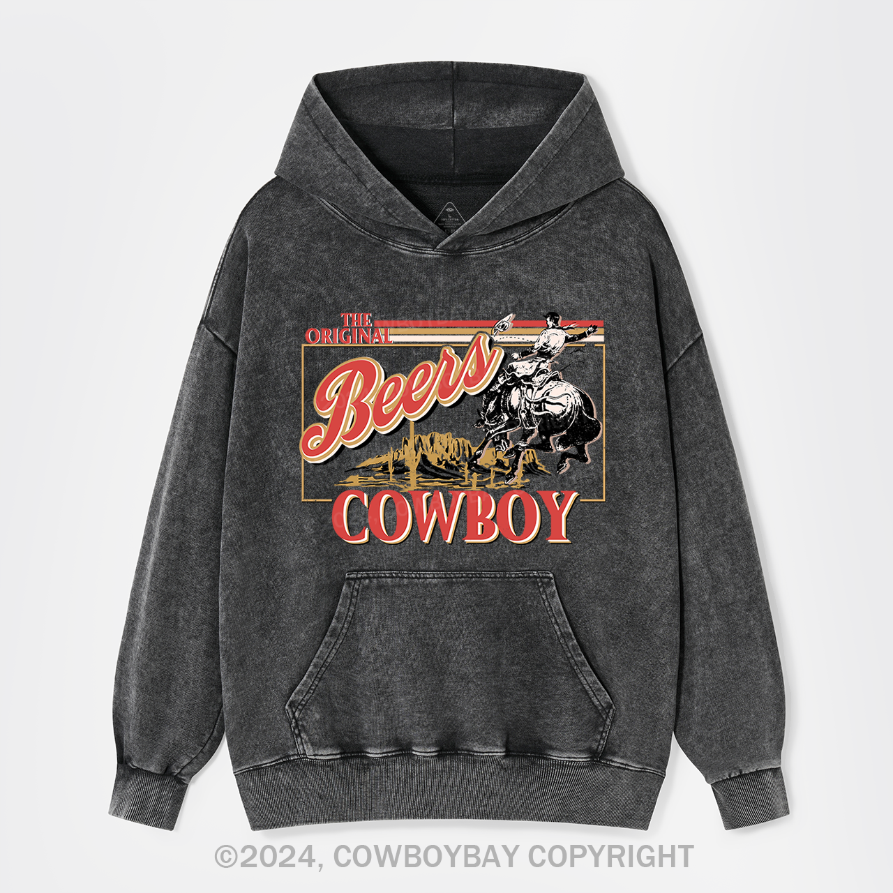 Coors,The Rodeo of Cowboy Garment-dye Hoodies