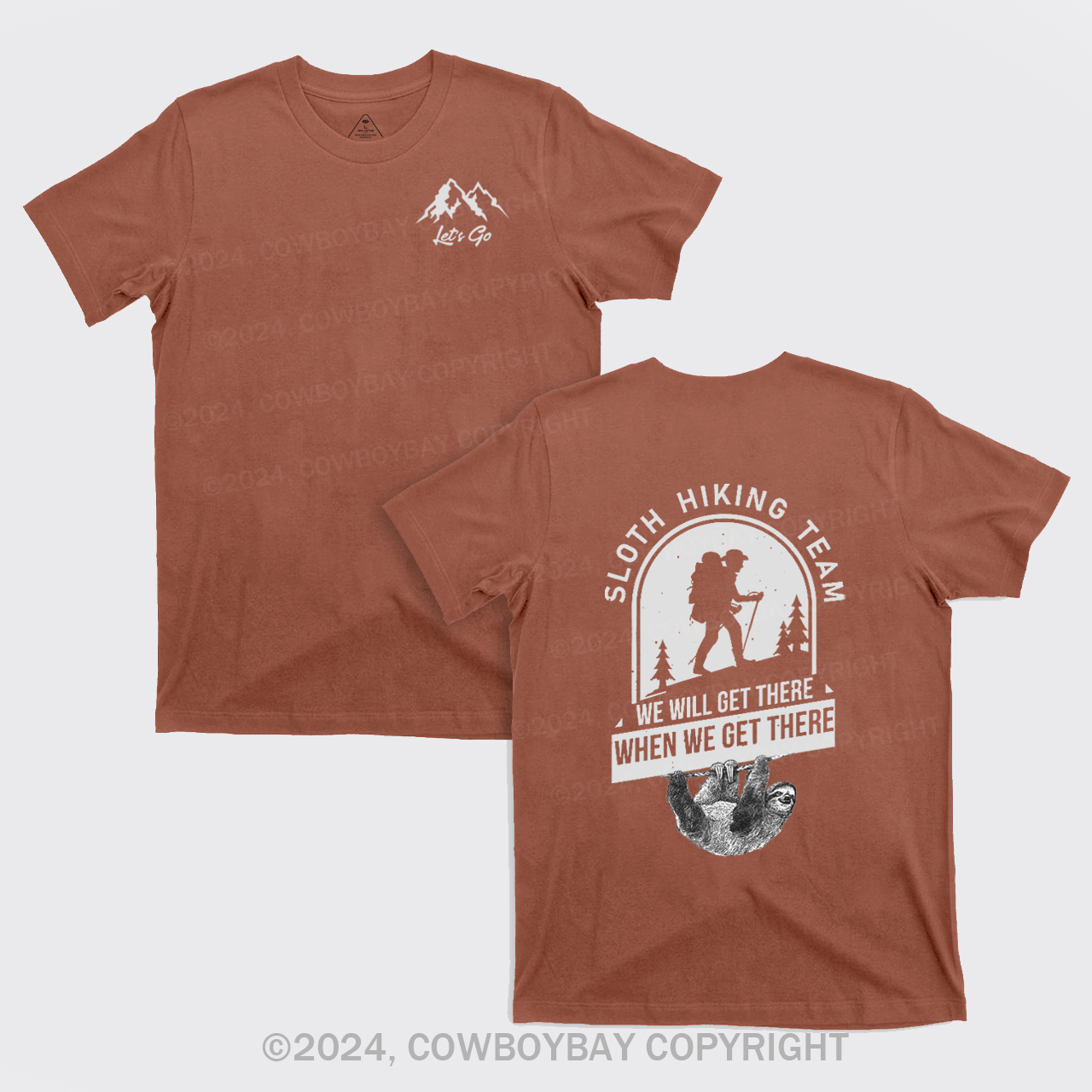 Sloth Hiking T-Shirts