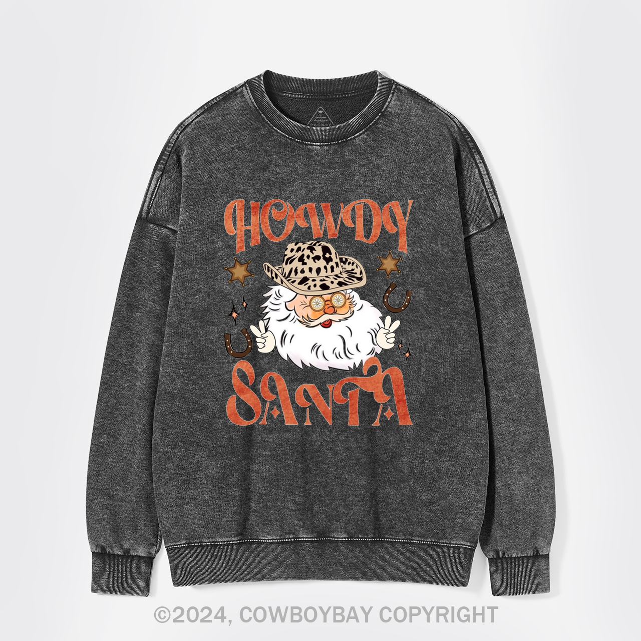 Howdy Santa Washed Sweatshirts