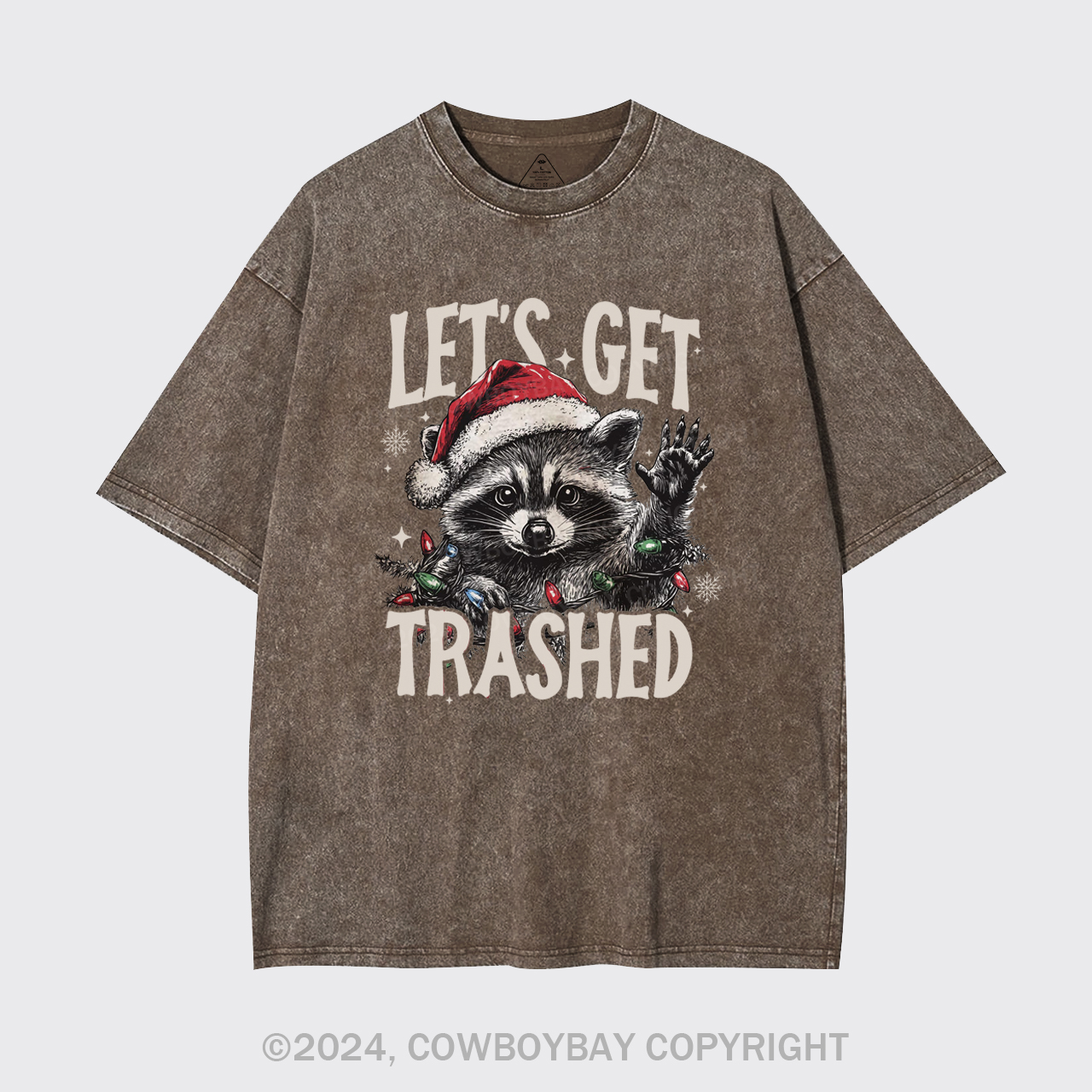 Let's Get Trashed Christmas Garment-dye Tees