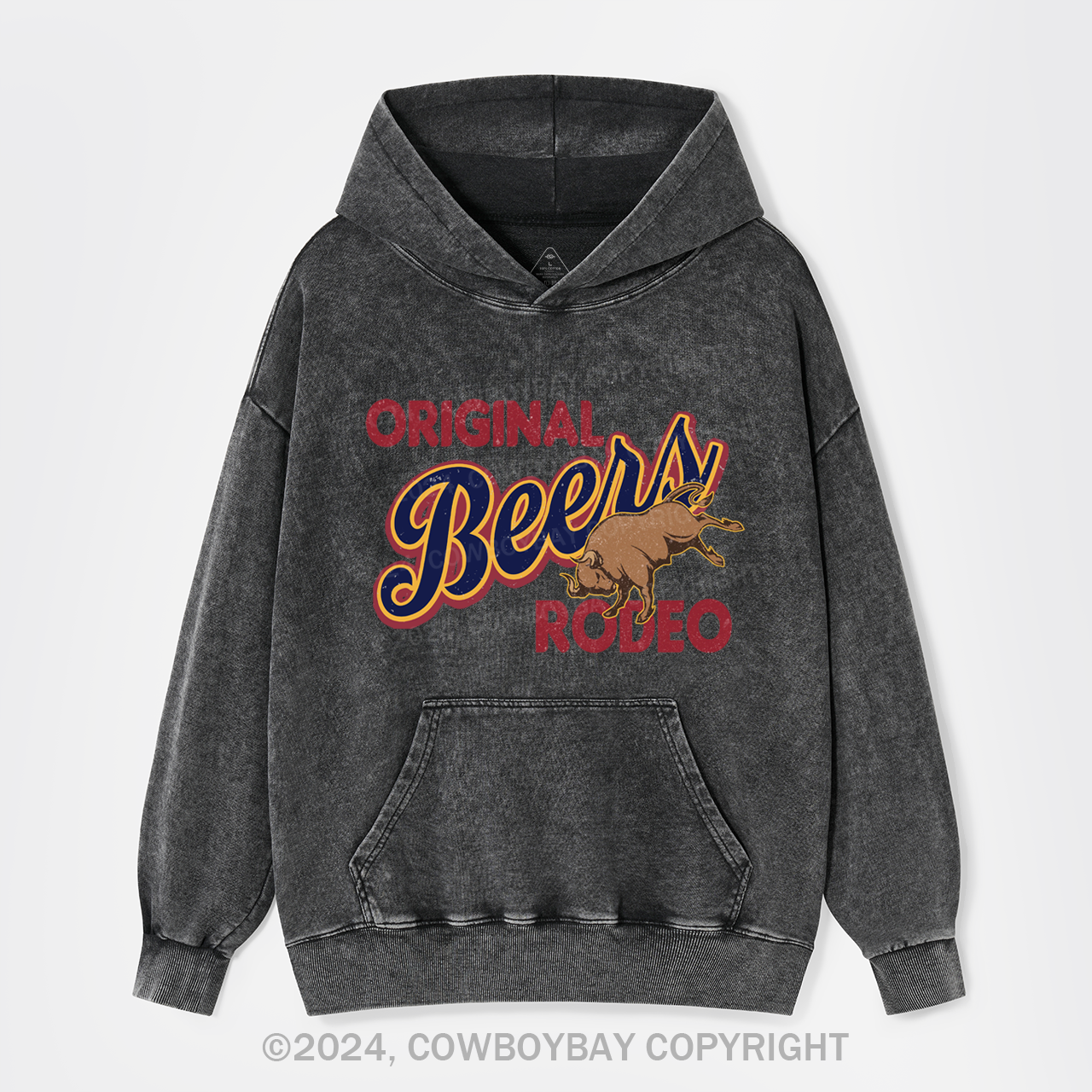 Rodeo And Beers Garment-Dye Hoodies