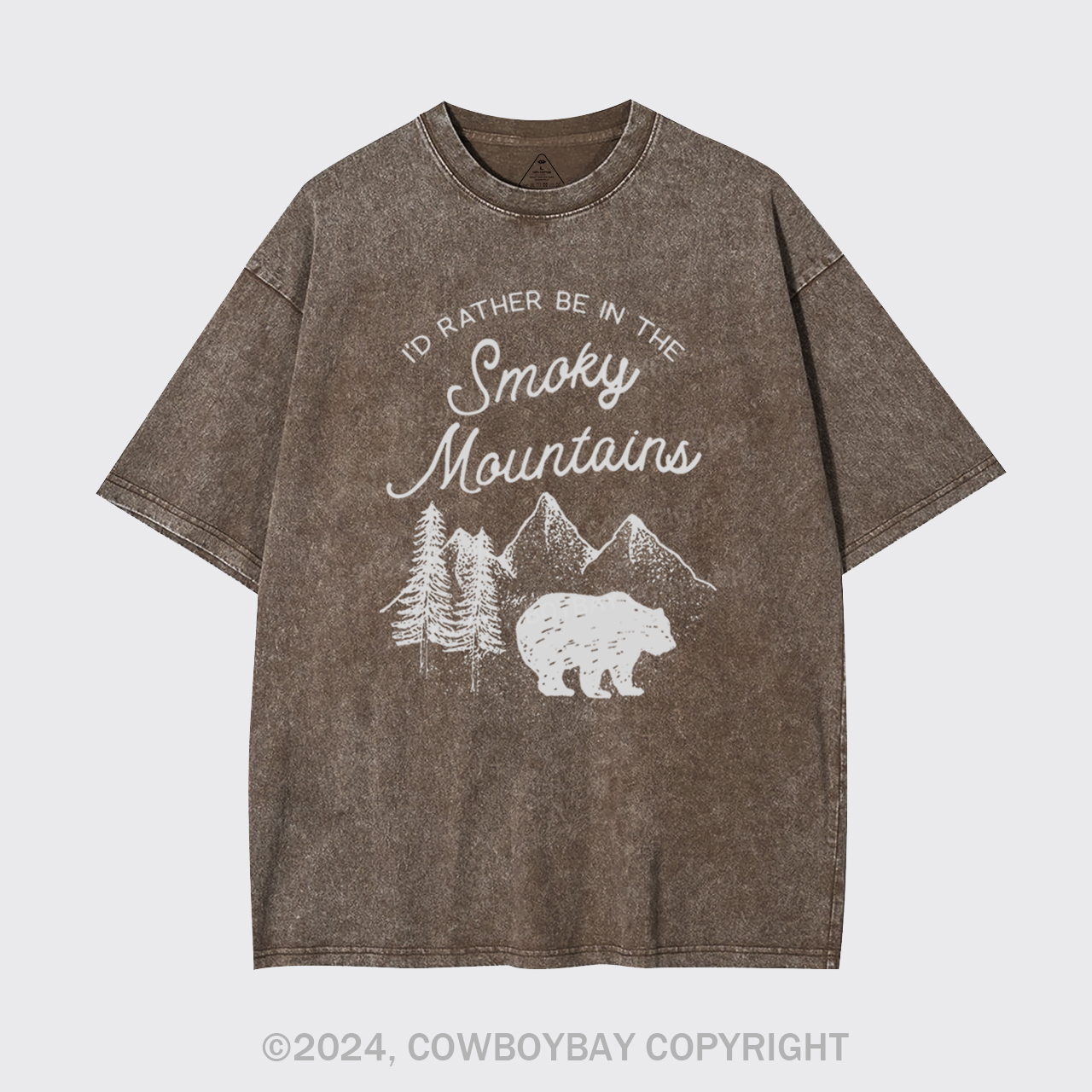 I'd Rather Be In The Great Smoky Mountains Garment-dye Tees