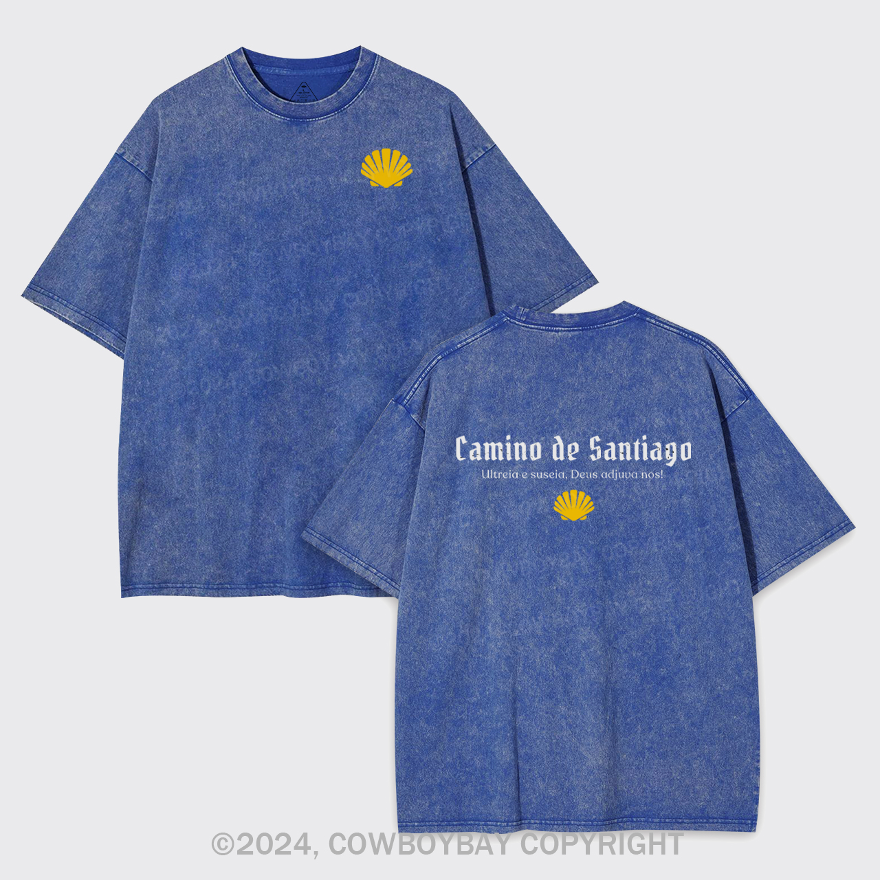 Camino De Santiago arment-dye Tees