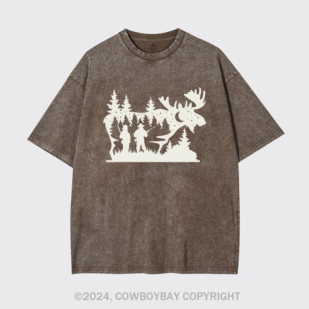 Moose Hunting Garment-dye Tees